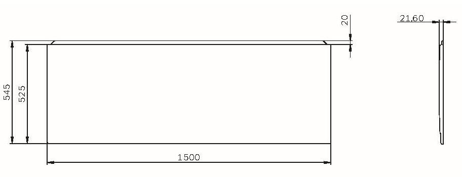 Фронтальная панель Am.Pm X-Joy W94A-150-070W-P1 150 см