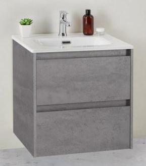 Тумба с раковиной BelBagno Kraft 39-500 50 см Cemento Grigio