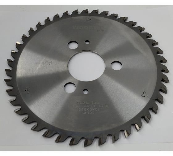 Пила подрезная коническая 215x4.3-5.5/3.2x50 мм, Z42 Woodtec ВИ 343331