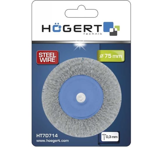 Корщетка дисковая прямая нержавейка 100 мм Hoegert Technik HT7D714