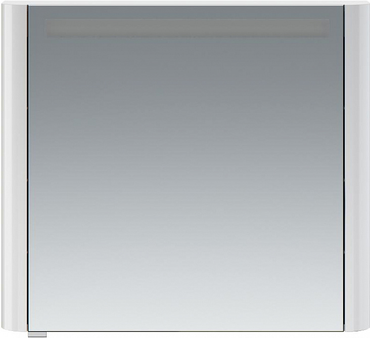 Зеркальный шкаф Am.Pm Sensation 80 см R серый шелк