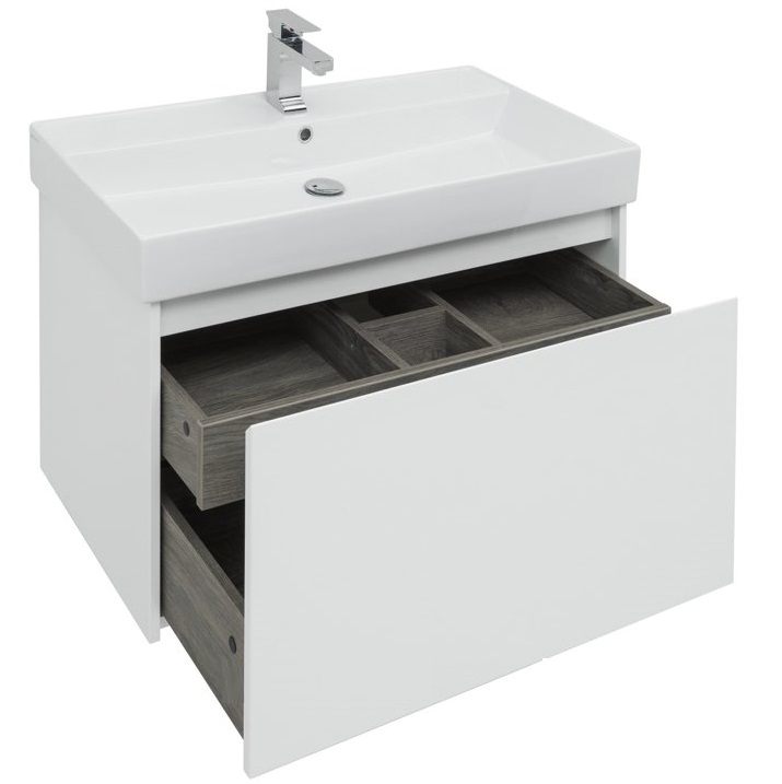 Тумба с раковиной Aquanet Nova Lite 90 см, 1 ящик