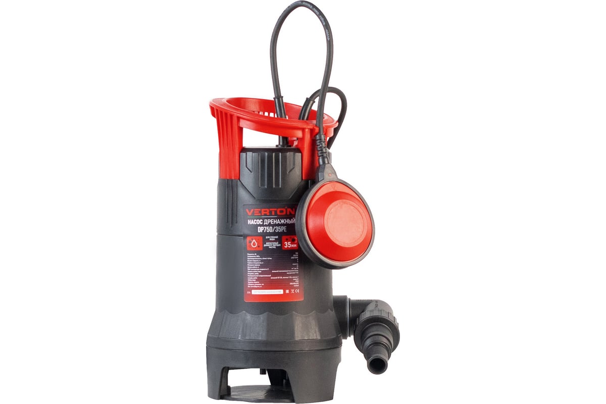 Дренажный насос для грязной воды Verton AQUA DP750/35PE 01.14140.14159