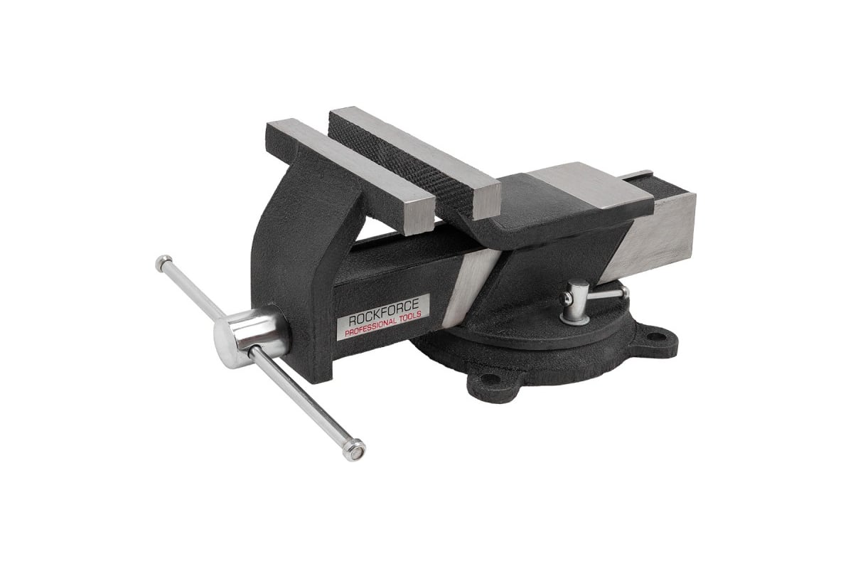 Тиски стальные поворотные с наковальней Rockforce 4" - 100 мм RF-6540804(59928)