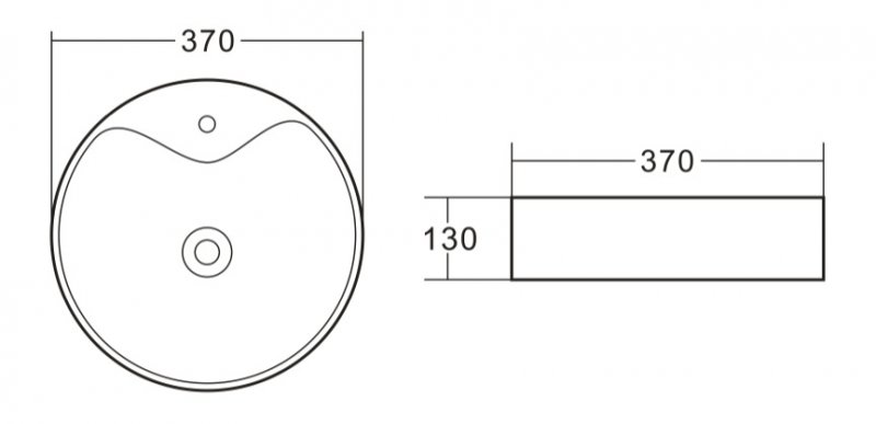 Раковина BelBagno BB1400 37 см