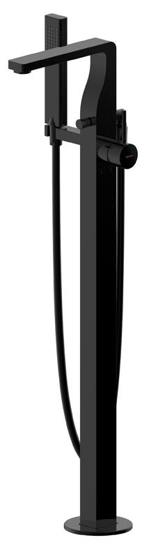 Напольный смеситель Bravat Arc F66061K-B3-ENG черный матовый