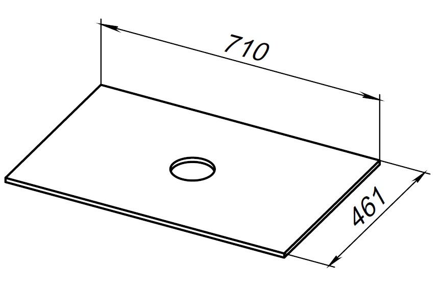 Столешница Allen Brau Reality 71 см marble, 1.32022.M