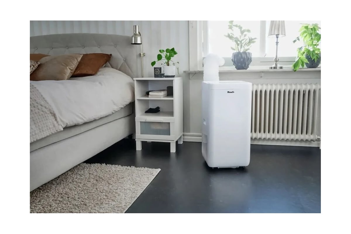 Мобильный кондиционер Woods MILAN 7K WiFi Смарт, ночной и авто режимы, WIFI, таймер, Швеция WAC704G