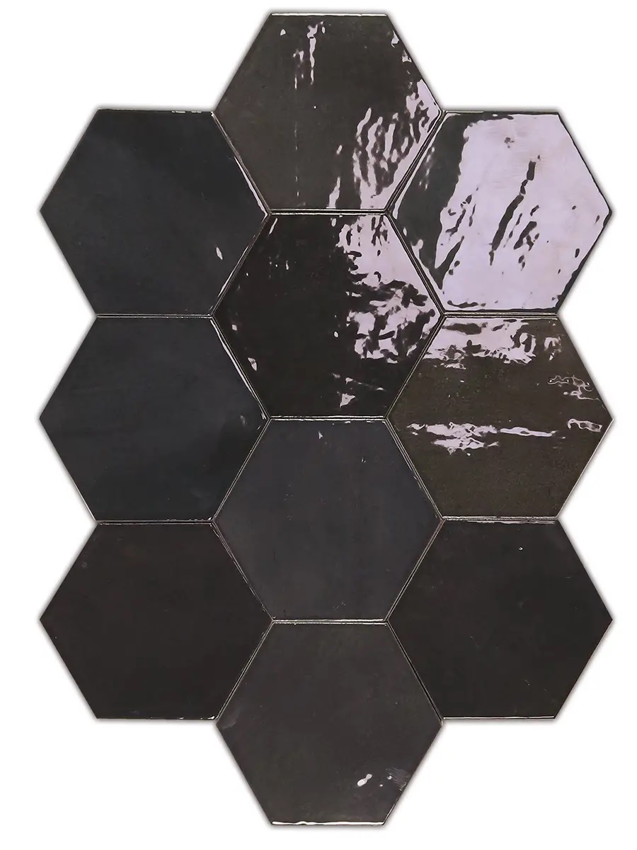 Плитка WOW Zellige Hexa Graphite 10,8x12,4 см, 122087