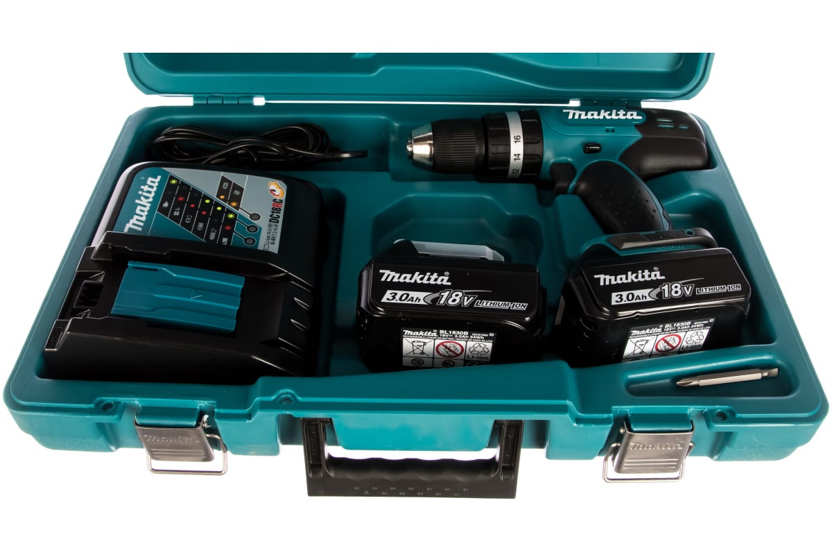 Аккумуляторная дрель Makita DHP453RFE