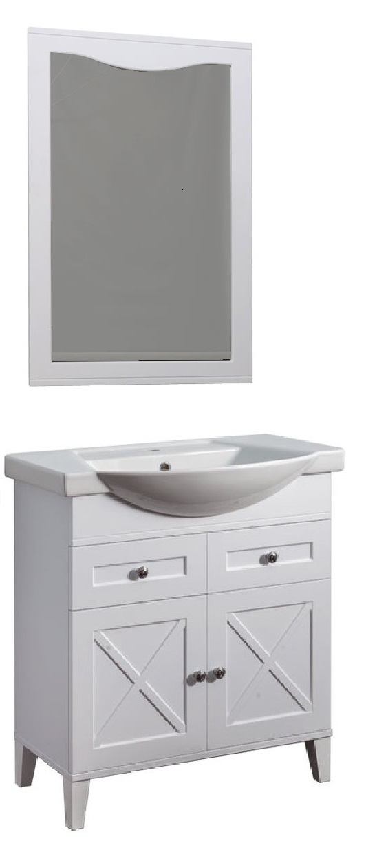 Мебель для ванной Caprigo Torino 75 см, 1 ящик, 2 дверцы, бланж