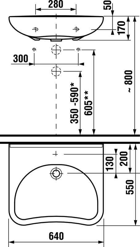 Раковина Roca Access 64х55 см для людей с огр. возможностями ZRU9307659