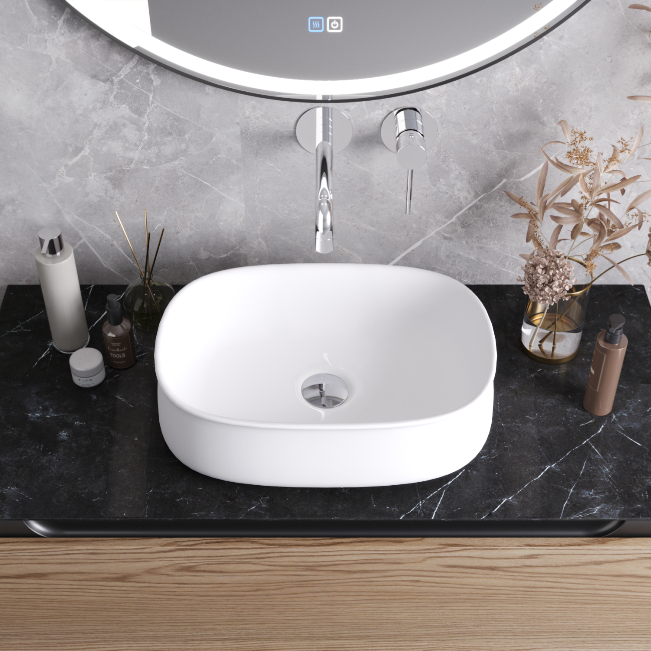 Раковина Cezares CZR-6605 46 см белый