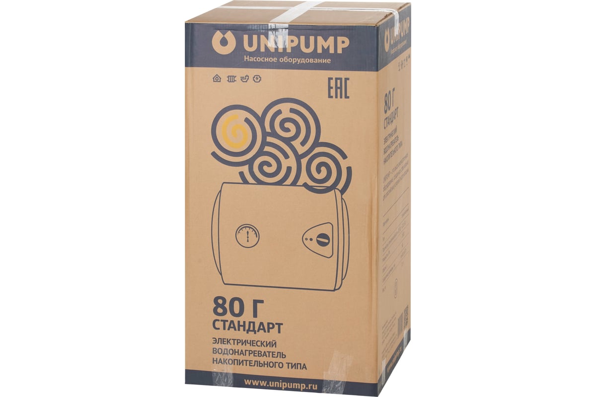 Водонагреватель UNIPUMP накопительного типа СТАНДАРТ80 Г, гор. 54625