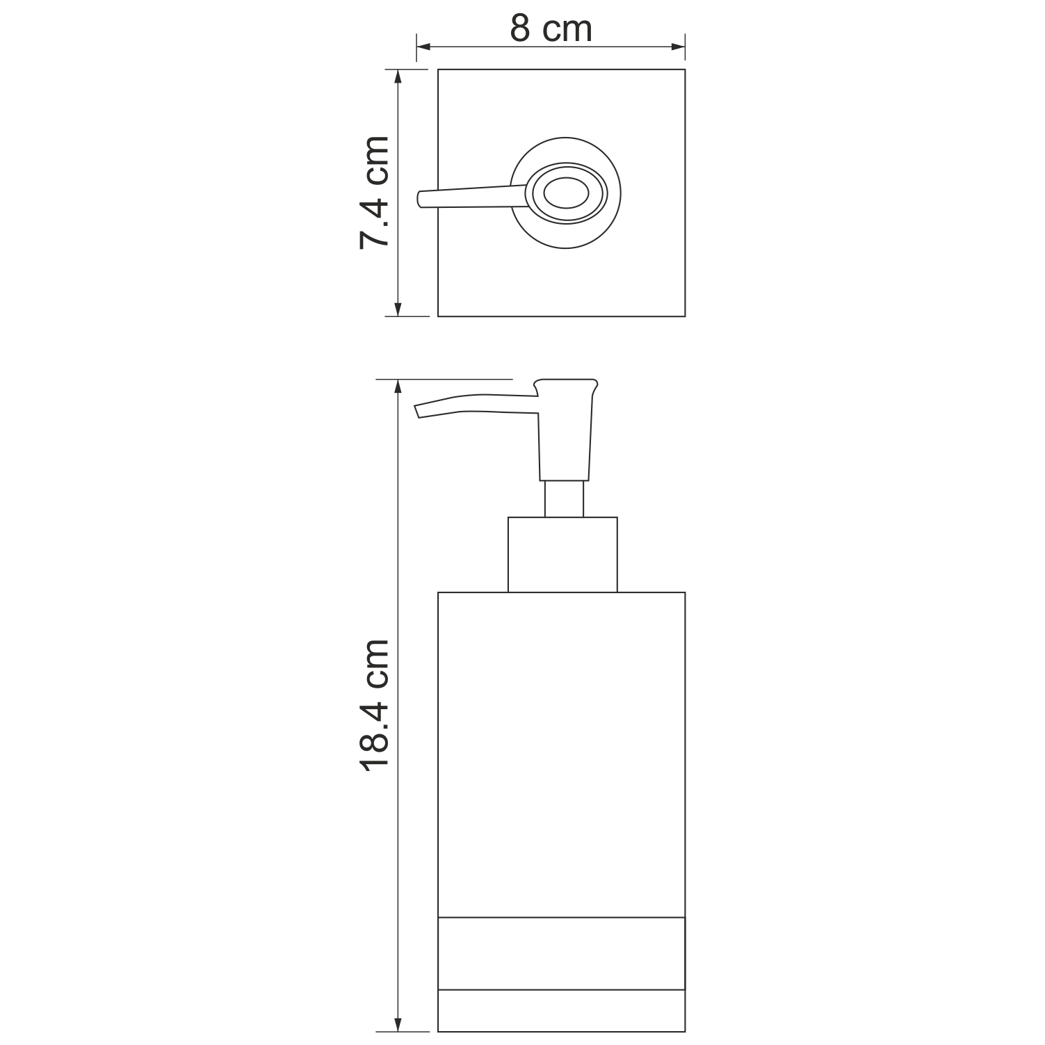 Дозатор жидкого мыла WasserKRAFT Inn K-4399