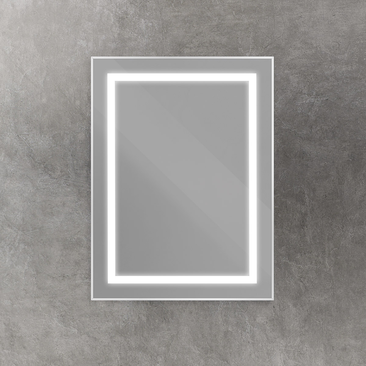 Зеркало BelBagno SPC-KRAFT-600-800-SENS-AL 60x80 см сенсорный выключатель, сатин