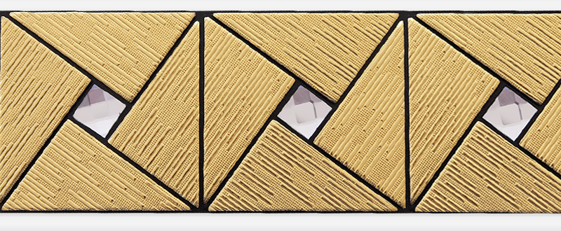 Декоративная вставка Радомир "Арт-мозаика" на фронтальную панель Gold №1