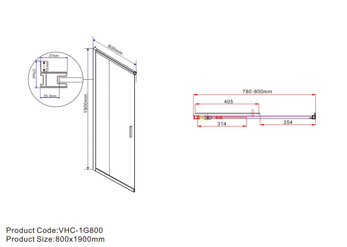 Душевой уголок Vincea Garda VSS-1G8012CLBN 120x80 брашированный никель, прозрачный