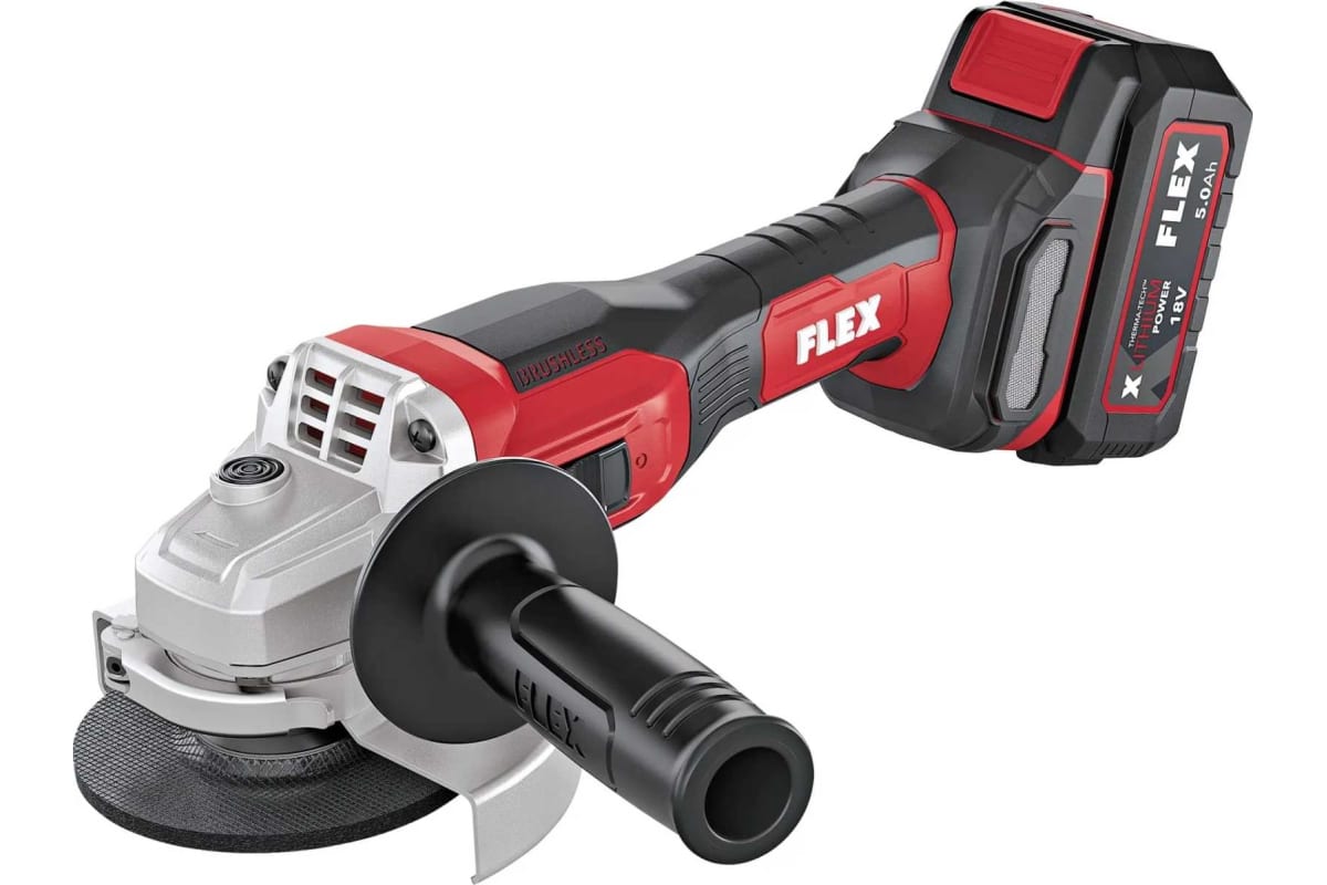 Аккумуляторная угловая шлифовальная машина Flex L 125 18.0-EC LD C легкая 530497