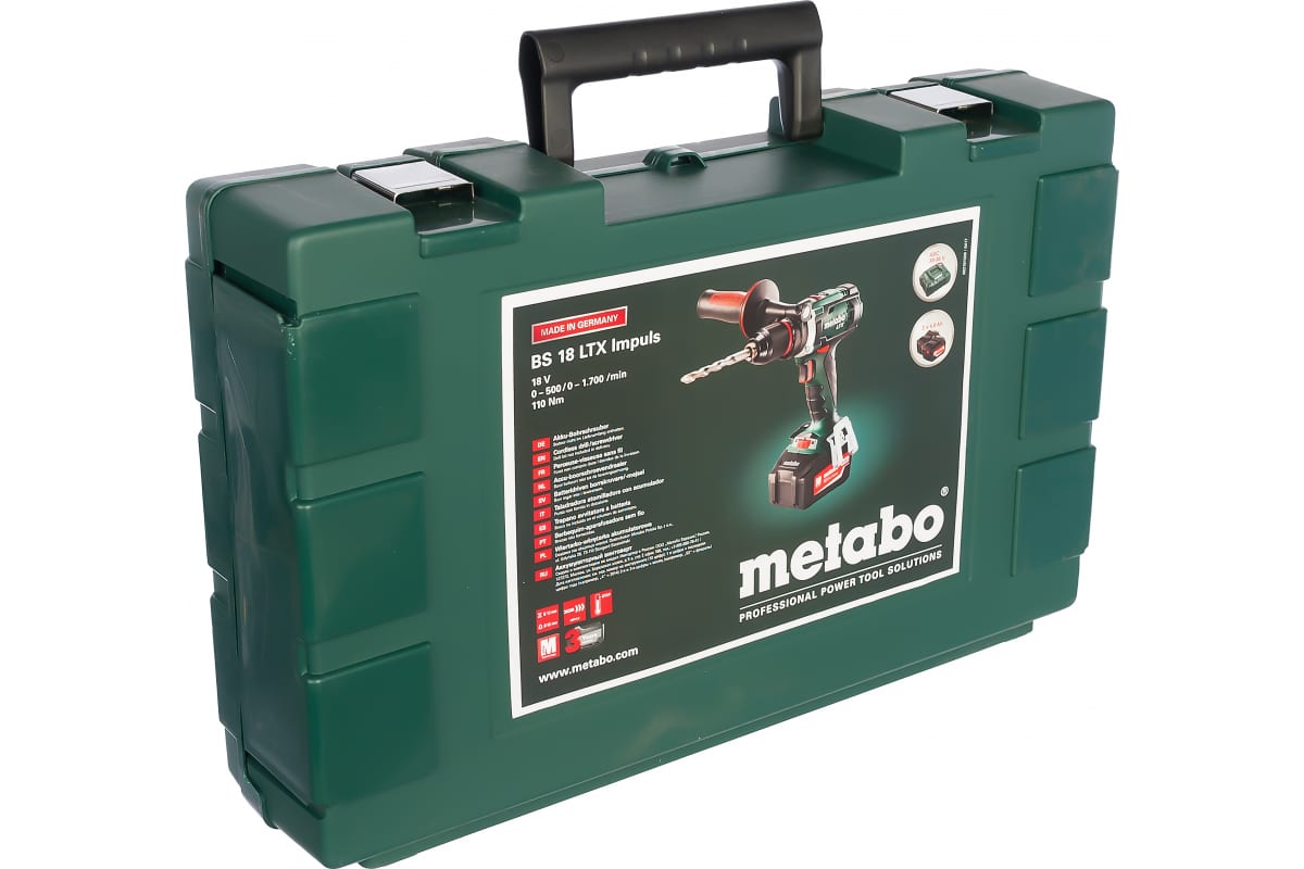 Аккумуляторный винтоверт Metabo BS 18 LTX Impuls 602191500