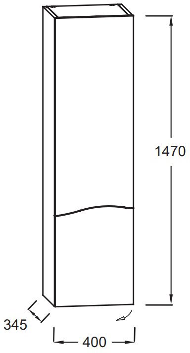 Мебель для ванной Jacob Delafon Sherwood 140 см состаренный дуб