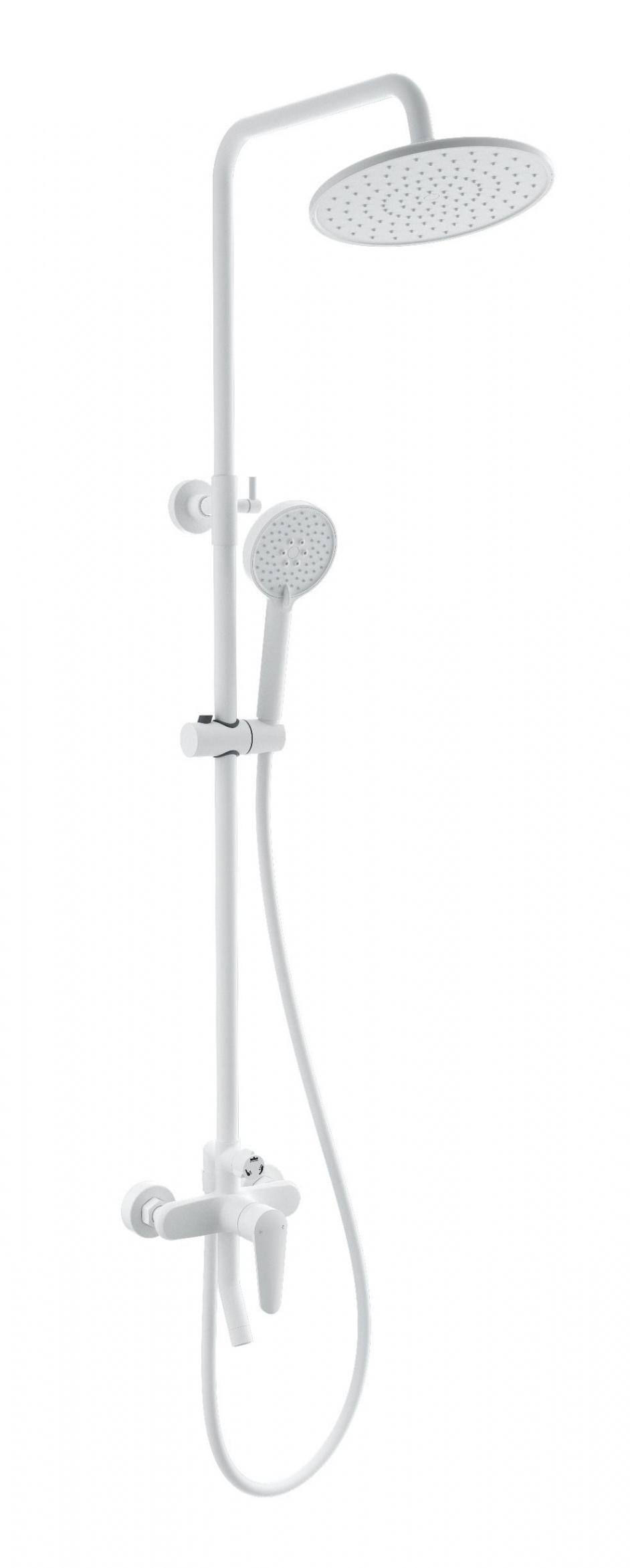 Душевая стойка Wonzon&Woghand WW-B2168-A-MW белый матовый
