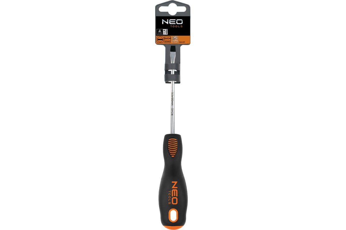 Шлицевая отвертка Neo Tools 10.0x200 мм 04-004