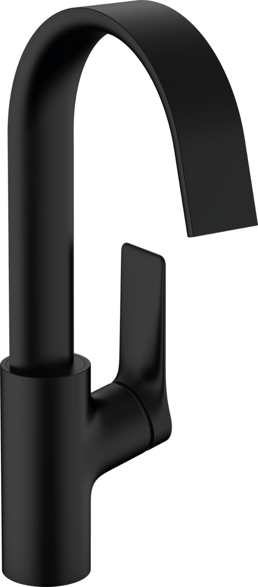 Смеситель для раковины Hansgrohe Vivenis 75030670 с донным клапаном, матовый черный