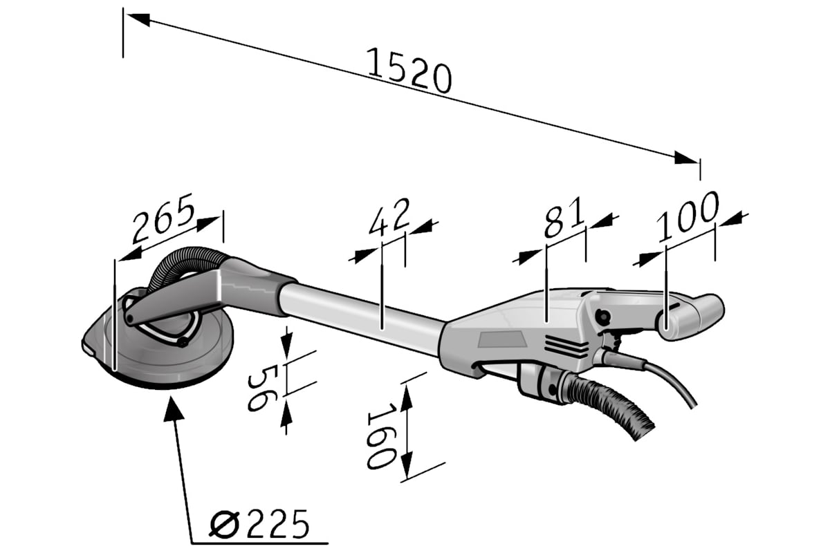 Шлифовальная машина для стен и потолков Flex GE 5 R +TB-L 409324