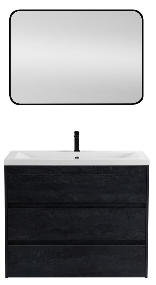 Мебель для ванной Art&Max Family-M 90 см, 3 ящика, Hard Coal