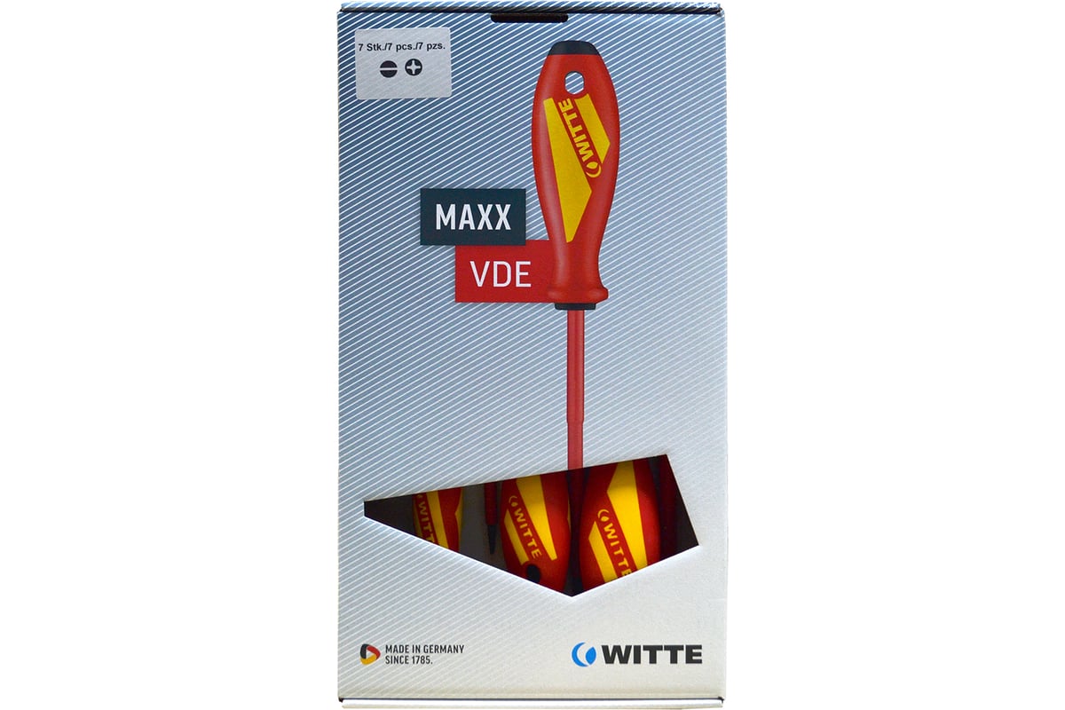 Набор отверток WITTE MAXX VDE PH/SL х 7 шт. 653747216