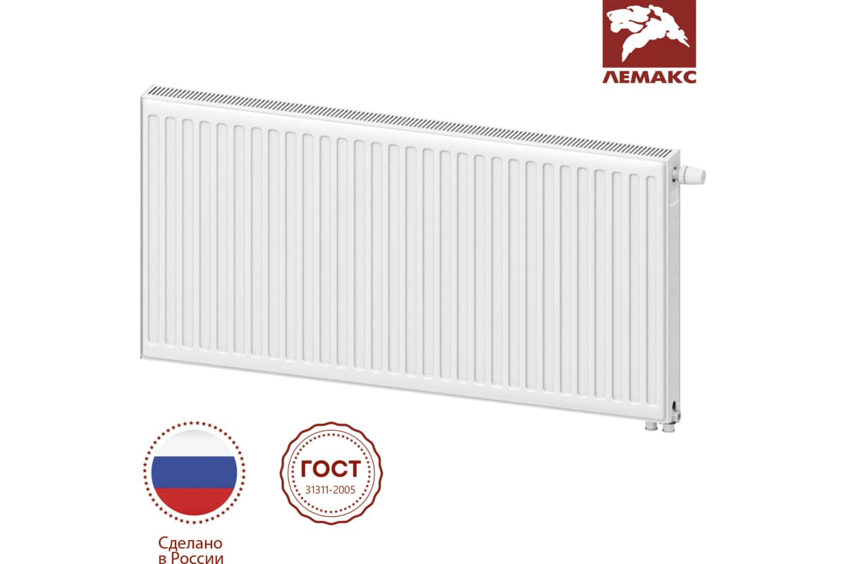 Панельный радиатор Lemax Premium VC 21x500x1000 (1788 Вт) universal 157709