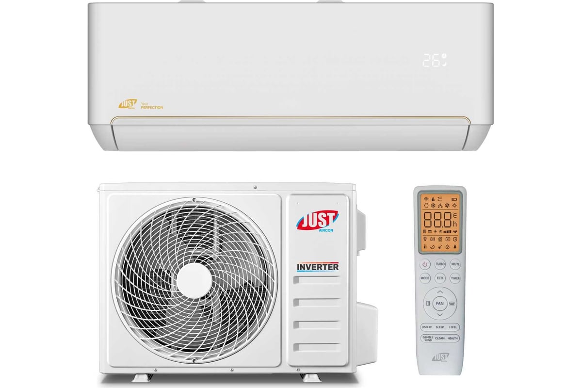 Сплит-система JUST Aircon JAC-12HPSIA/TPF+JACO-12HPSIA/TPF 4640277100414/4640277101619