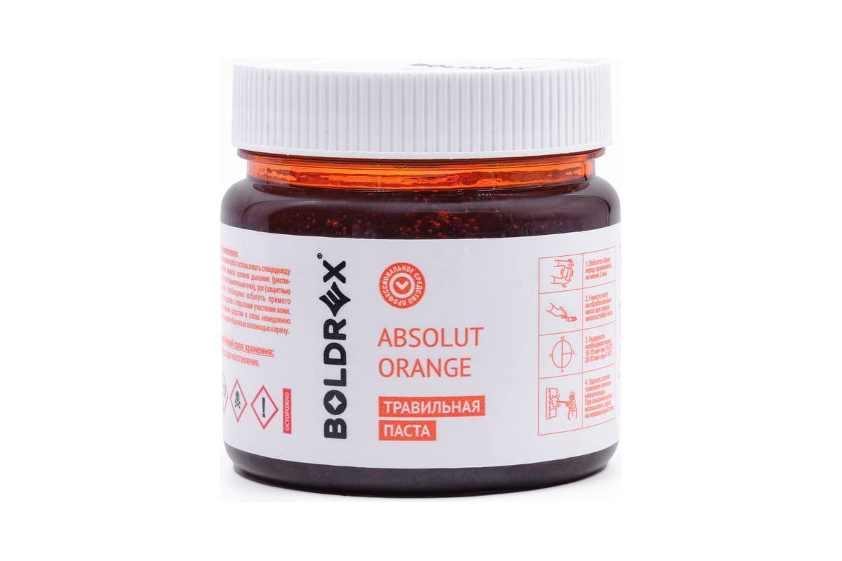 Травильная паста для нержавеющей стали absolut orange 0.4 кг Boldrex 3162-400СН