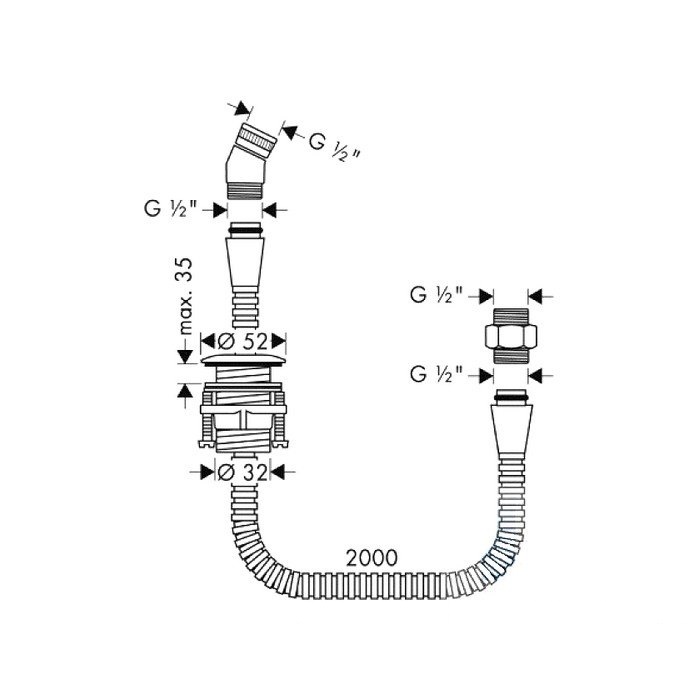 Держатель для душа Hansgrohe 28307000