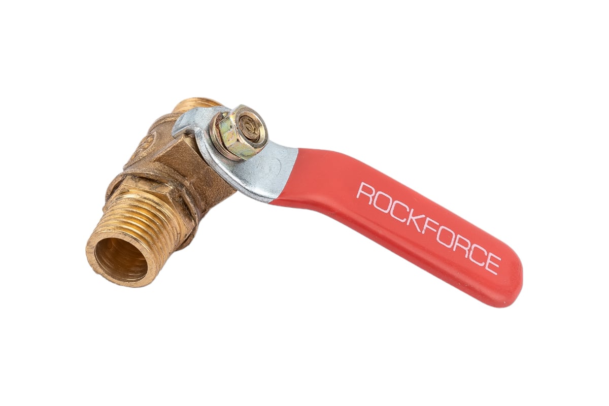 Шаровой кран воздушный Rockforce наружная резьба 1/4х1/4 RF-SP019/1/4(2032)