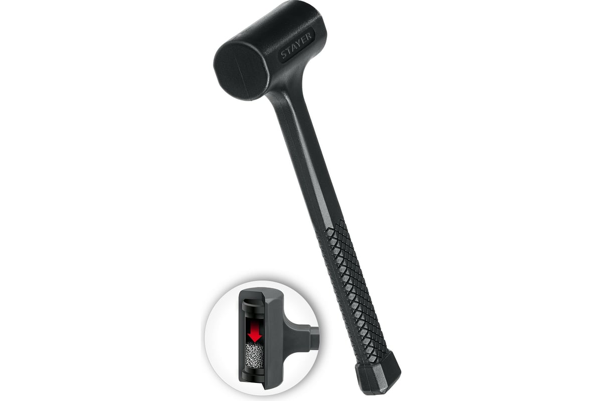 Цельнолитой безынерционный молоток Stayer 450 г, 40 мм 2042-450