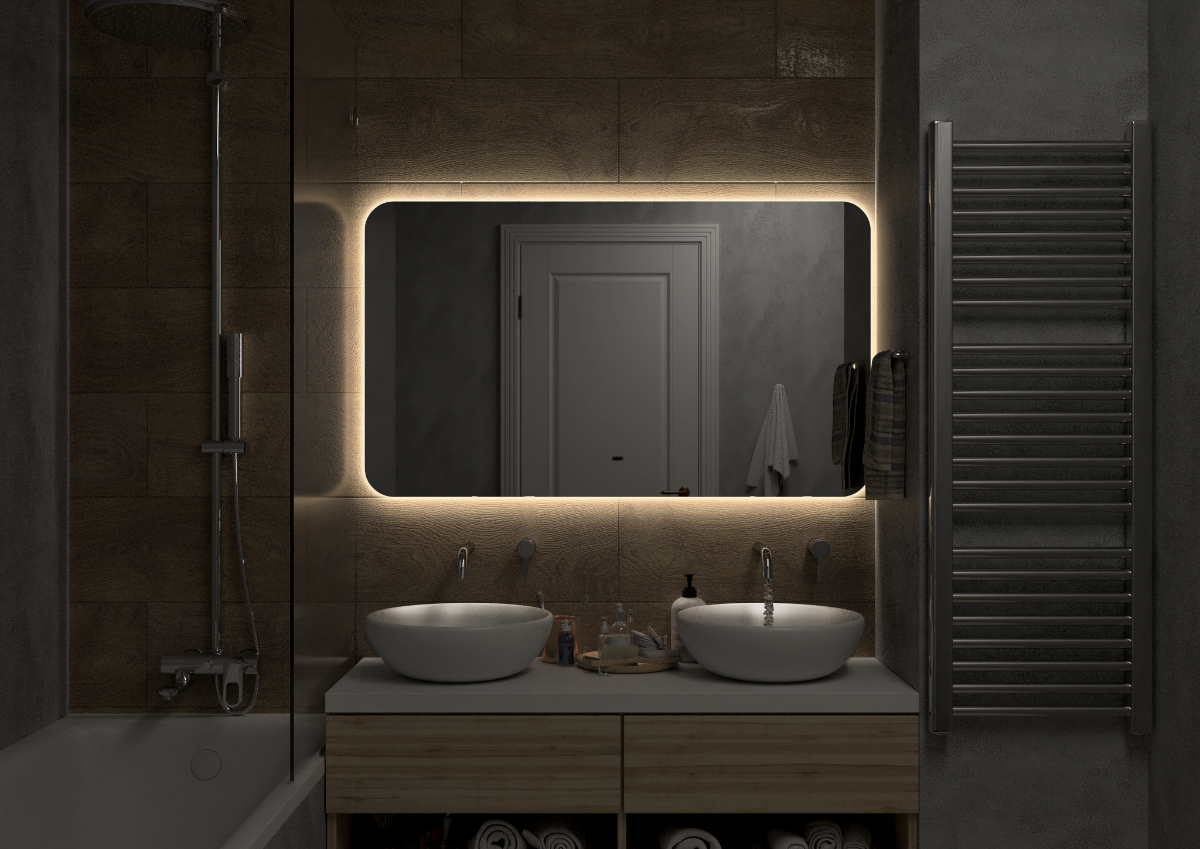 Зеркало Континент Burzhe LED 120x70 см с подсветкой ЗЛП2530