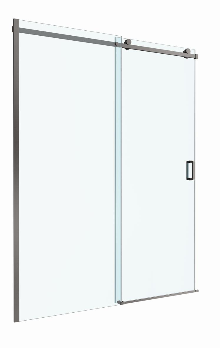 Душевая дверь BelBagno SOFT_CLOSE-2-BF-1-160-C-GM 160x200 прозрачная, оружейная сталь