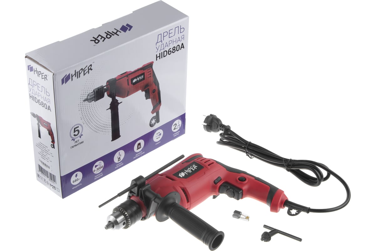Ударная дрель Hiper HID680A