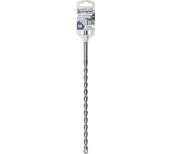 Бур по бетону Basis (12x250х310 мм; SDS-plus) MONOGRAM 087-836