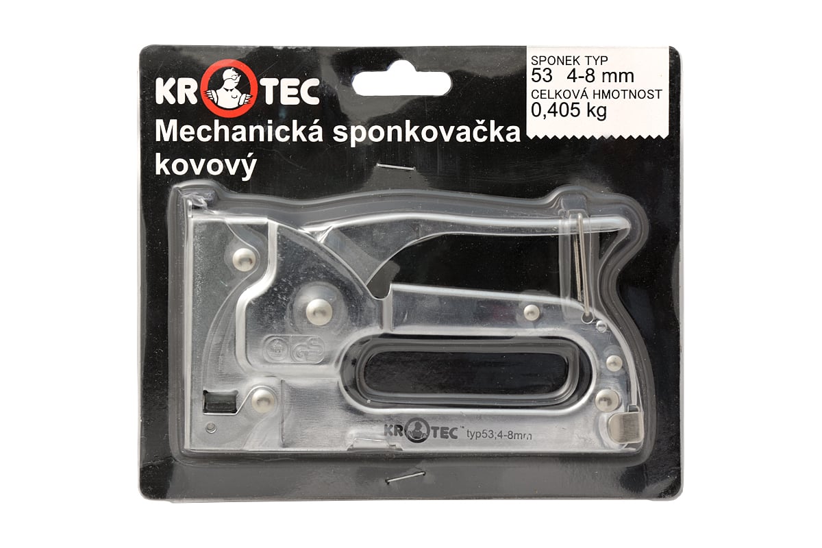 Механический степлер KROTEC тип 53, 4-8 мм, металлический 4301009