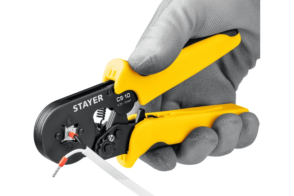 Мультидиапазонные пресс-клещи Stayer CS-10 0.25 - 10 мм2 44447