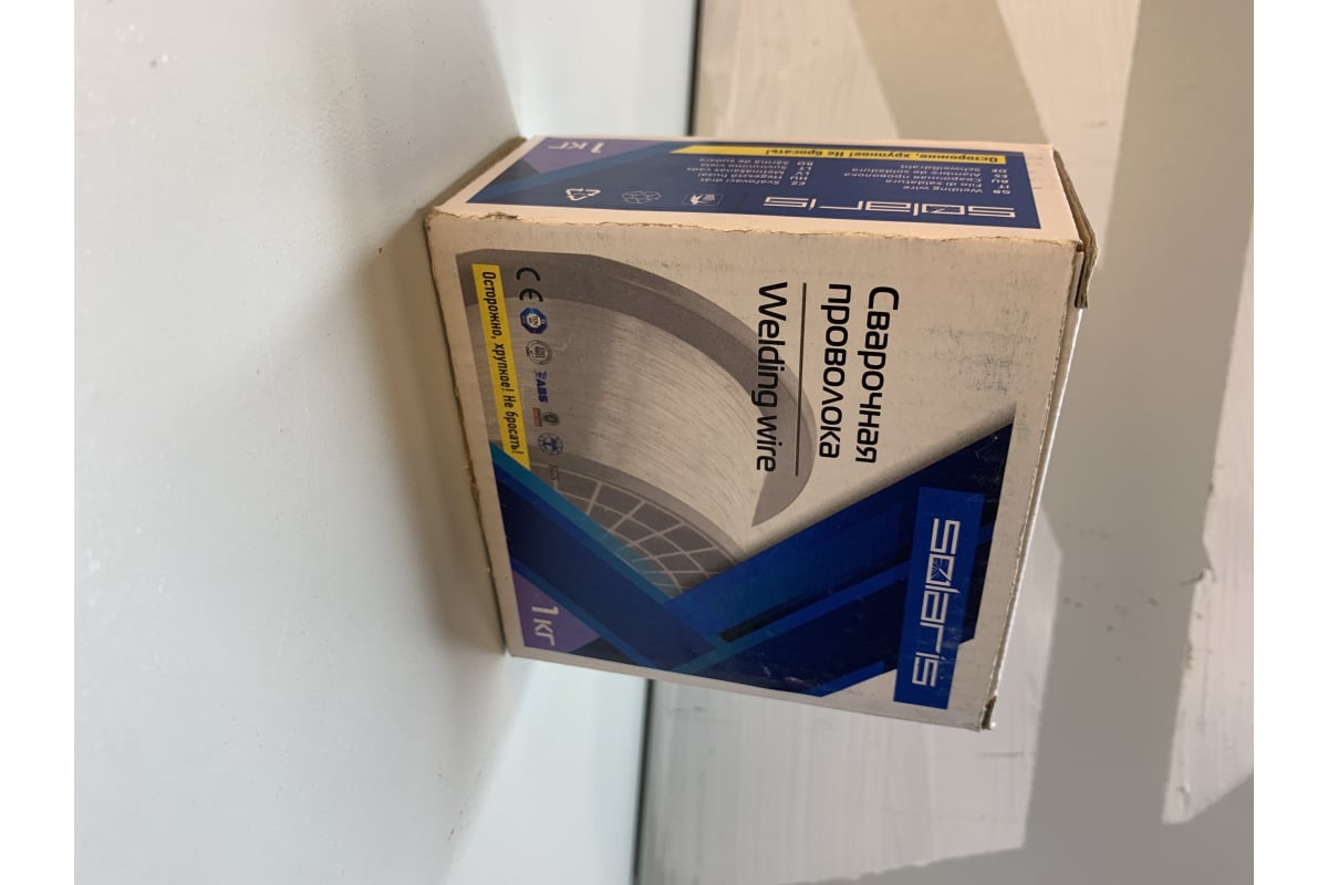 Проволока сварочная FLUX E71T-GS 0.8 мм, 1 кг Solaris WM-E71TGS-08010