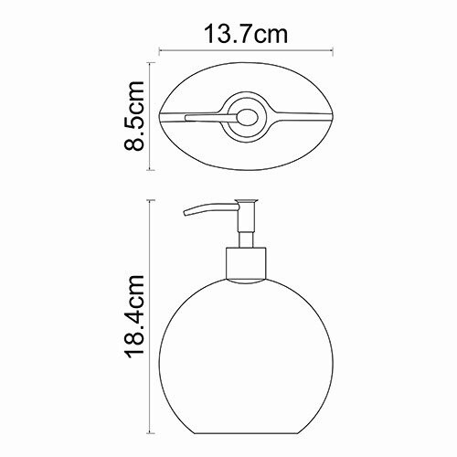 Дозатор жидкого мыла WasserKRAFT Eider K-33399 хром