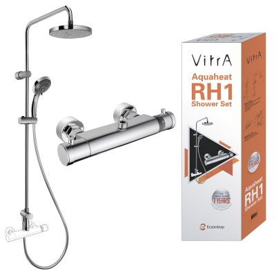 Душевой набор VitrA System Rain и термостатом A49235EXP