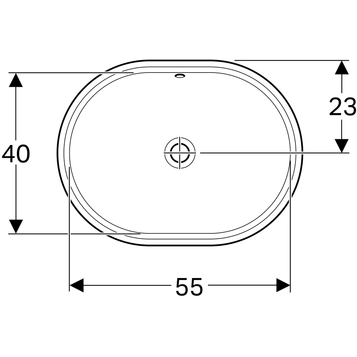 Раковина Geberit VariForm 55 см 500.756.01.2