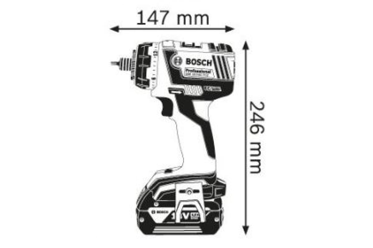 Аккумуляторная дрель-шуруповерт Bosch GSR 18 V-EC FC2 Solo 0.601.9E1.102