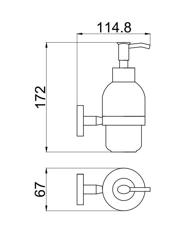 Дозатор жидкого мыла Allen Brau Priority 6.31006-BN никель