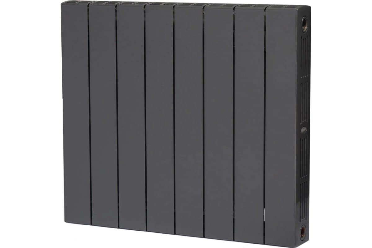 Биметаллический радиатор Rifar 55 SUPReMO 500-8, Ду 3/4, титан R S50083/47012
